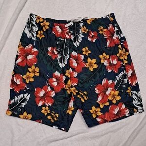NWT PatPat Tropical Floral Men's Swim Shorts